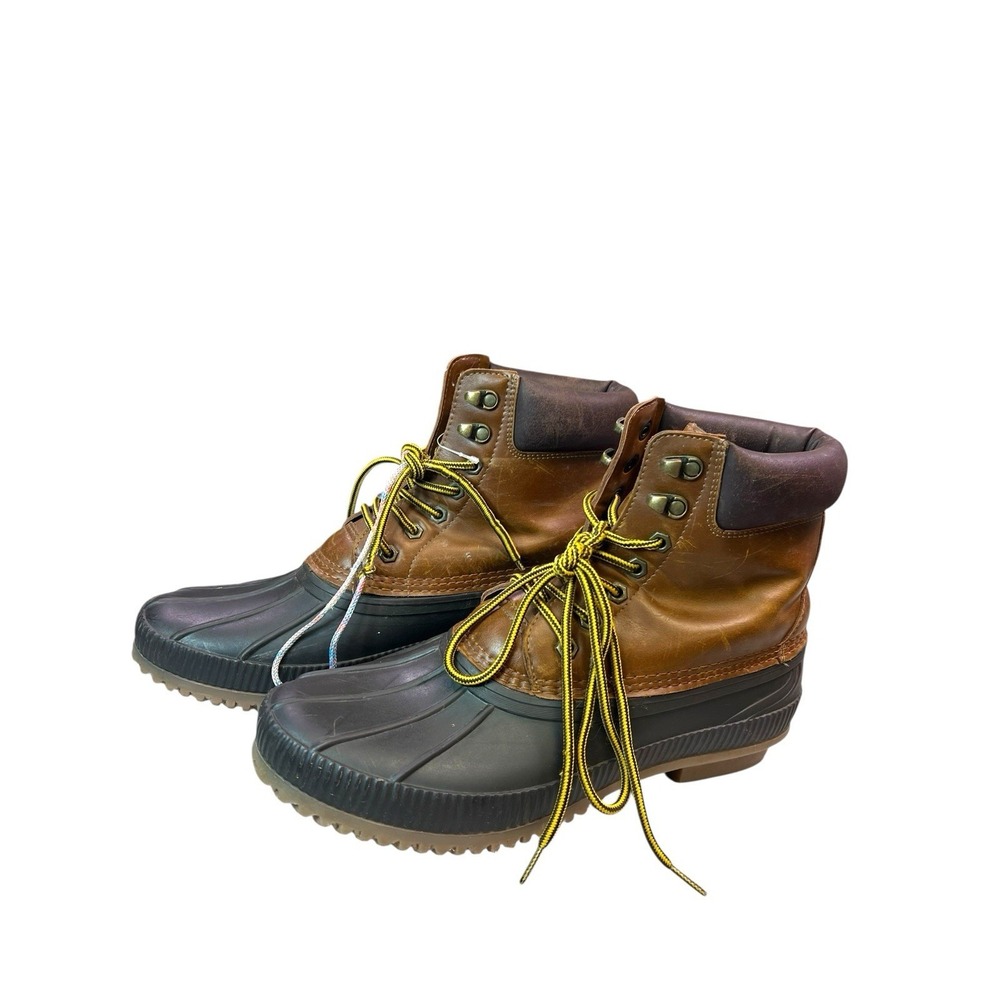 Tommy Hilfiger Men's 10 Colins-2 Brown Collar Waterproof Rubber Ankle Duck Boots